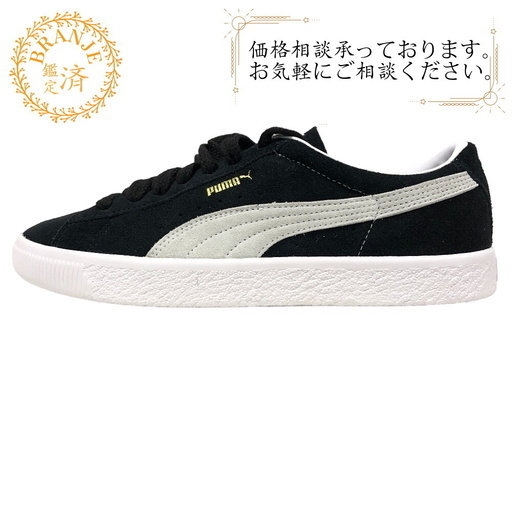 プーマ PUMA 25.5cm スニーカー スウェードVTG 374921 ブラック