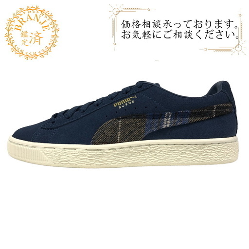 プーマ PUMA 23.0cm スニーカー SPELLBOUND-MARSHMALLOW スウェードクラシックフランネル 384605 ブルー