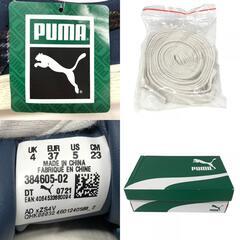 プーマ PUMA 23.0cm スニーカー SPELLBOUND-MARSHMALLOW スウェードクラシックフランネル 384605 ブルーの画像