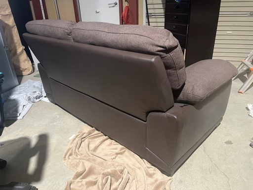 ニトリ製 2人掛けソファ ブラウン 分離式 インテリア