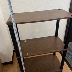 【3/30（日）まで】棚(茶黒)/白ワゴンの画像