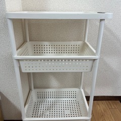 【3/30（日）まで】棚(茶黒)/白ワゴンの画像