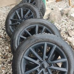 KEEN 17in 7.5J +45 PCD114.3  215/60R17  中古 スタッドレスタイヤホイールセット4本

の画像