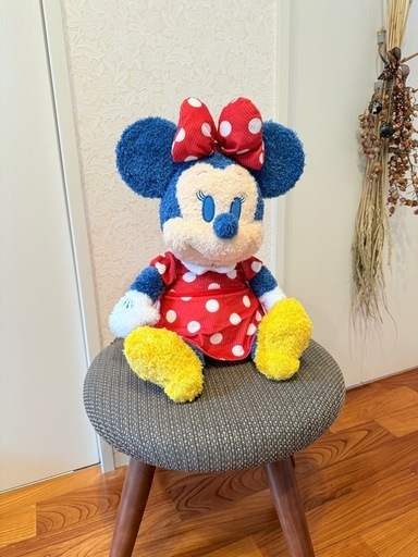 ディズニー ミニーマウス 重みのあるぬいぐるみ