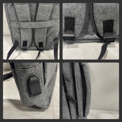 [ハ3654] 【未使用品】ビジネスリュック メンズ　　持ち手付きの2way仕様　外付けUSBポート付き　の画像