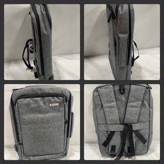 [ハ3654] 【未使用品】ビジネスリュック メンズ　　持ち手付きの2way仕様　外付けUSBポート付き　の画像