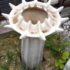 作家もの　陶芸壺　花器　多肉植物の画像