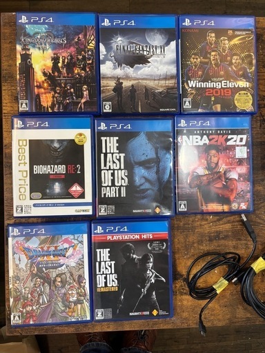 ps4 プレステ4 ソフト8本付き
