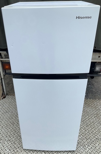 【RKGRE-476】特価！ハイセンス/Hisense/120L 2ドア冷凍冷蔵庫/HR-B1202/中古品/2021年製/当社より近隣無料配達！