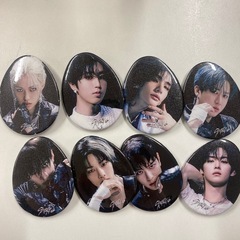 スキズ　卵形缶バッジ