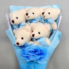 ☆くまさんのぬいぐるみブーケ　新品未使用 ☆の画像