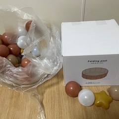 膨らませないプール  ボール付の画像