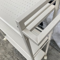 🌟文章お読みください🌟A-1084🤩スチールラック‼️ホワイト‼️オシャレ😎の画像