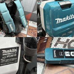 値下げしました！【中古】マキタ Makita VC261D 充電式背負クリーナ 36V 紙パック・ノズル付きの画像