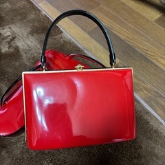 和装エナメル草履バッグセットの画像