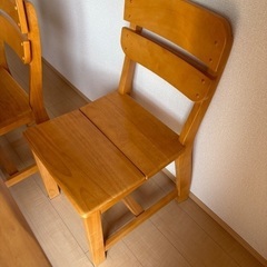 【美品】無垢材ダイニングテーブルセットの画像