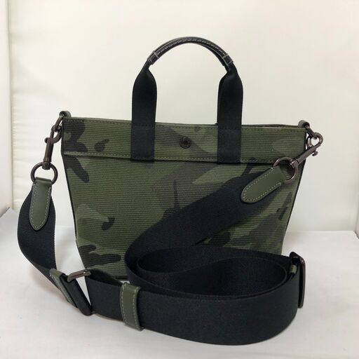 COACH　コーチ　カモフラ　ハンドバッグ 　カーキー　C9974　レディース