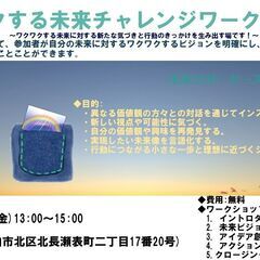 【ワクワクする未来チャレンジワークショップ】  ～ワクワク…