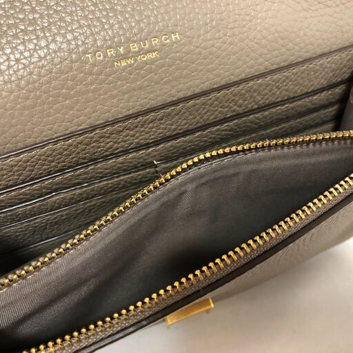 【ジャングルジャングル岸和田店】TORY BURCH　トリバーチ　ショルダーウォレット　ブラウン系　レディース