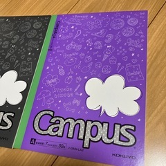 新品 b5   ノート 3冊セット キャンパス イラストの画像