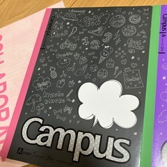 新品 b5   ノート 3冊セット キャンパス イラストの画像