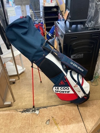 le coq sportif（ルコックスポルティフ）キャディバッグ スタンド式　　リサイクルショップ宮崎屋　佐土原店　25.8.31F
