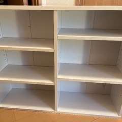 引取決定しました。横長カラーボックス　白
