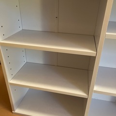  横長カラーボックス　白　2個の画像