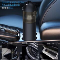 15000PA ハンディクリーナー 車用掃除機 40分連続稼働 4in1電動車載ミニ掃除機 コードレス 強力吸引 usb充電式 2段階モード 8000mAh大容量 低噪音对策 ワイヤレス掃除機 　転売OK　倒産品　まとめ売り　ネット商材　アマゾン引き上げ商品　メルカリ　副業の画像