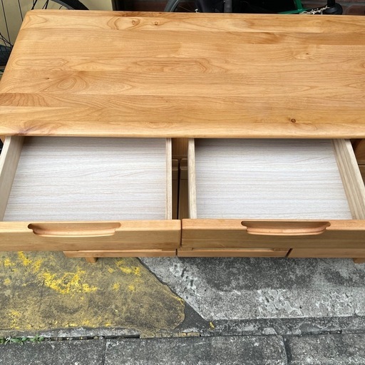 《売約済》【池上店】 キッチンカウンター キッチンボード レンジボード 食器棚　一世紀 アルダー材 無垢材 キッチン収納