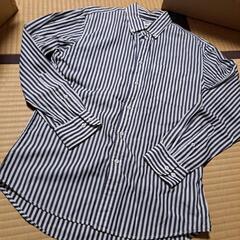 UNIQLOメンズシャツ　ストライプの画像