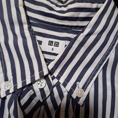 UNIQLOメンズシャツ　ストライプの画像