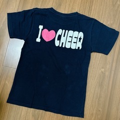 チアリーディング 大会Tシャツ 練習着 ピンクベアー ネイビー　Tシャツの画像