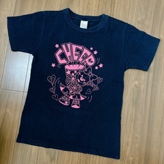 チアリーディング 大会Tシャツ 練習着 ピンクベアー ネイビー　...