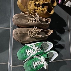 古着、靴、自転車、ゴミの画像