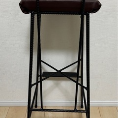 ハイチェア　高め　座面　90cm デザイナーズチェア　鉄製　ヴィンテージ 80cm　の画像