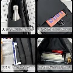 リュック メンズ 大容量 軽量 撥水 ビジネスリュック バックパック 薄型 耐摩擦 2WAY A4 多機能 パソコンリュック PC収納 15.6インチノートPC対応 通勤 通学 出張 旅行 仕事 カバン 男女兼用の画像