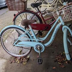 水色自転車の画像