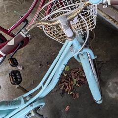 水色自転車の画像