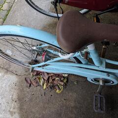 水色自転車の画像