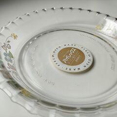 値下げ◆パイレックス耐熱ガラス「ふち飾り皿セット」◆未使用の画像