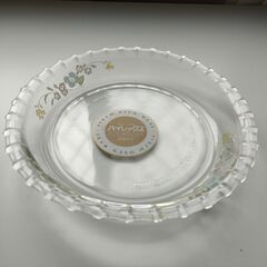 パイレックス耐熱ガラス「ふち飾り皿セット」◆未使用