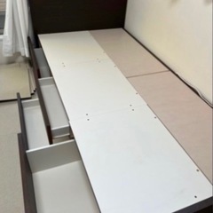 【届けます】ニトリシングルベッド 収納つき
