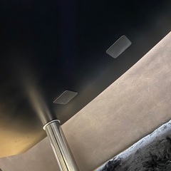 ⭐️土日引取り優先⭐️ガラステーブル⭐️ブラックの画像