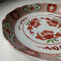 値下げ◆たち吉 赤絵花文 中鉢◆未使用の画像