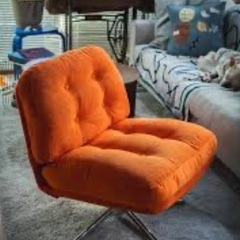 取りに来てくださる方に 新品未使用 イケア ディヴリンゲ 回転パーソナルチェア ソファー 希少なオレンジ ダンボール入りの画像