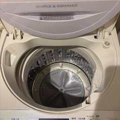 SHARP洗濯機　ES-GE5A-V　2017年製の画像