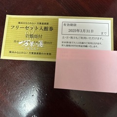 横浜みなとみらい万葉倶楽部フリーセット入館券(岩盤浴付き)ペアチケットの画像