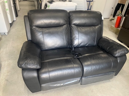 福岡市内配送無料 電動2P ワイドソファー
