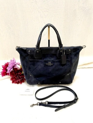 coach スウェードバッグ　2way  トート ショルダー